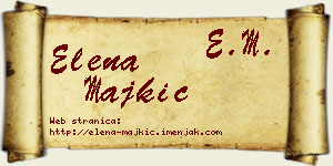 Elena Majkić vizit kartica